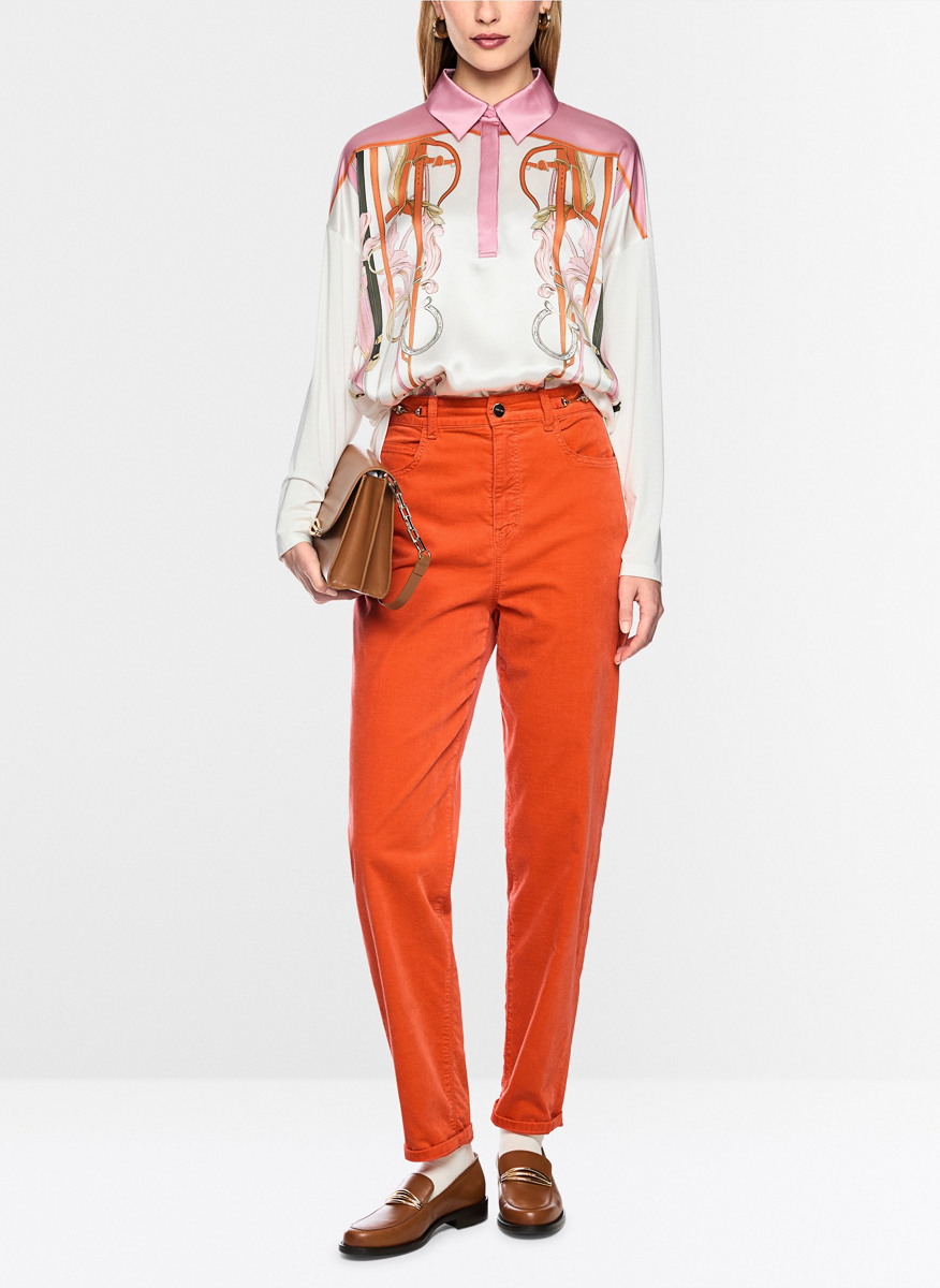 Marc Cain Collections 'Feura' trousers with metal details