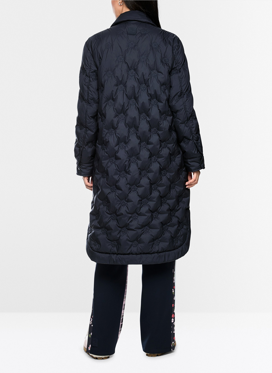 Дълго яке с флорални мотиви Marc Cain Sports
