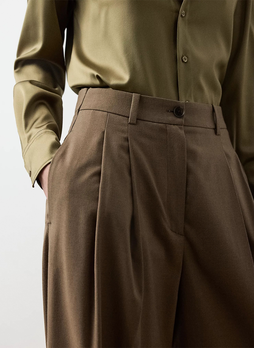 Ralph Lauren 'Clarice' Wool-Blend Trouser