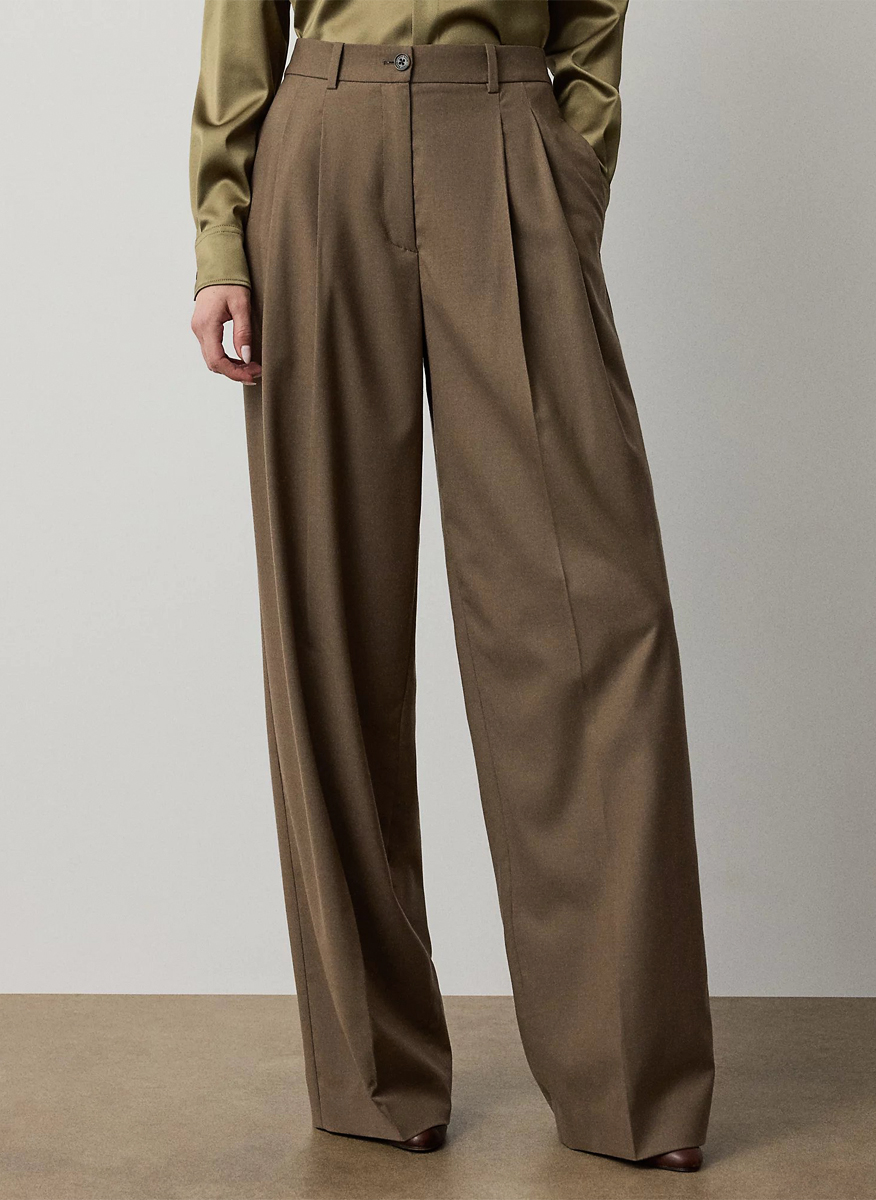 Ralph Lauren 'Clarice' Wool-Blend Trouser