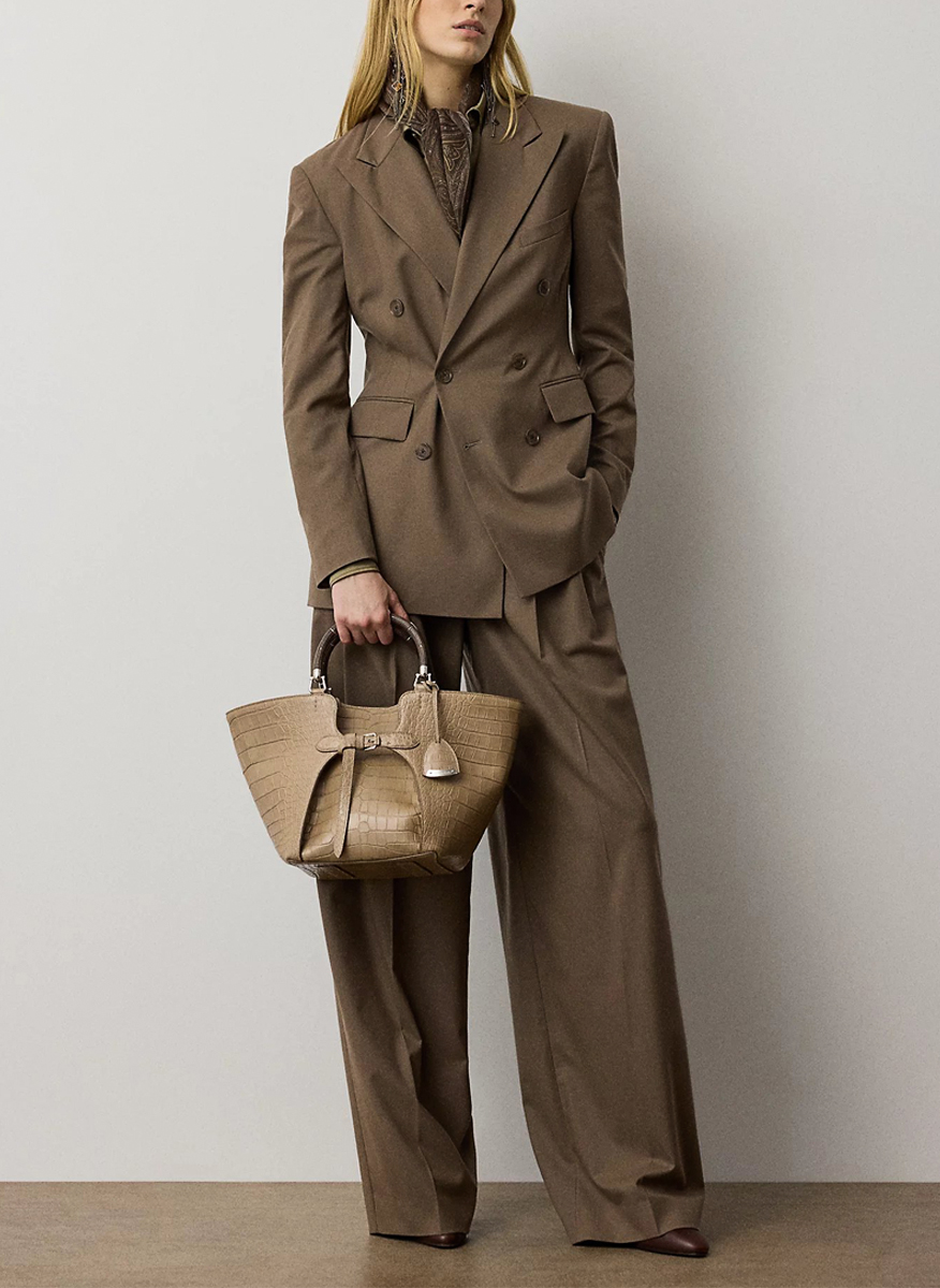 Ralph Lauren 'Clarice' Wool-Blend Trouser