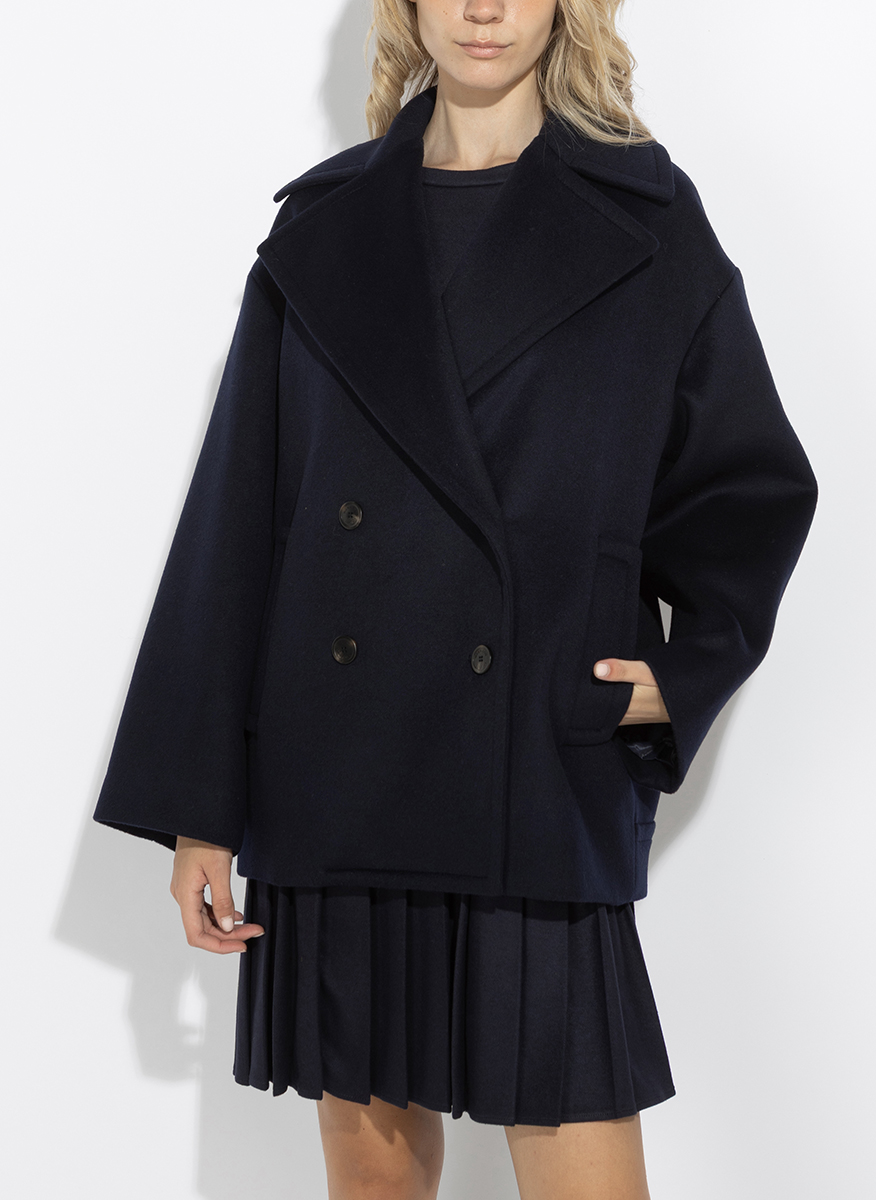 Късо палто от фина вълна Weekend Max Mara Wkdalpe
