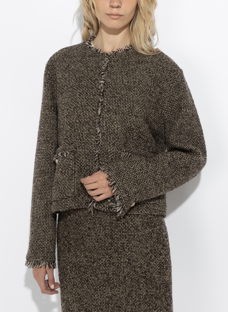 Сако от вълнен 'Tweed' Weekend Max Mara Wkdvento