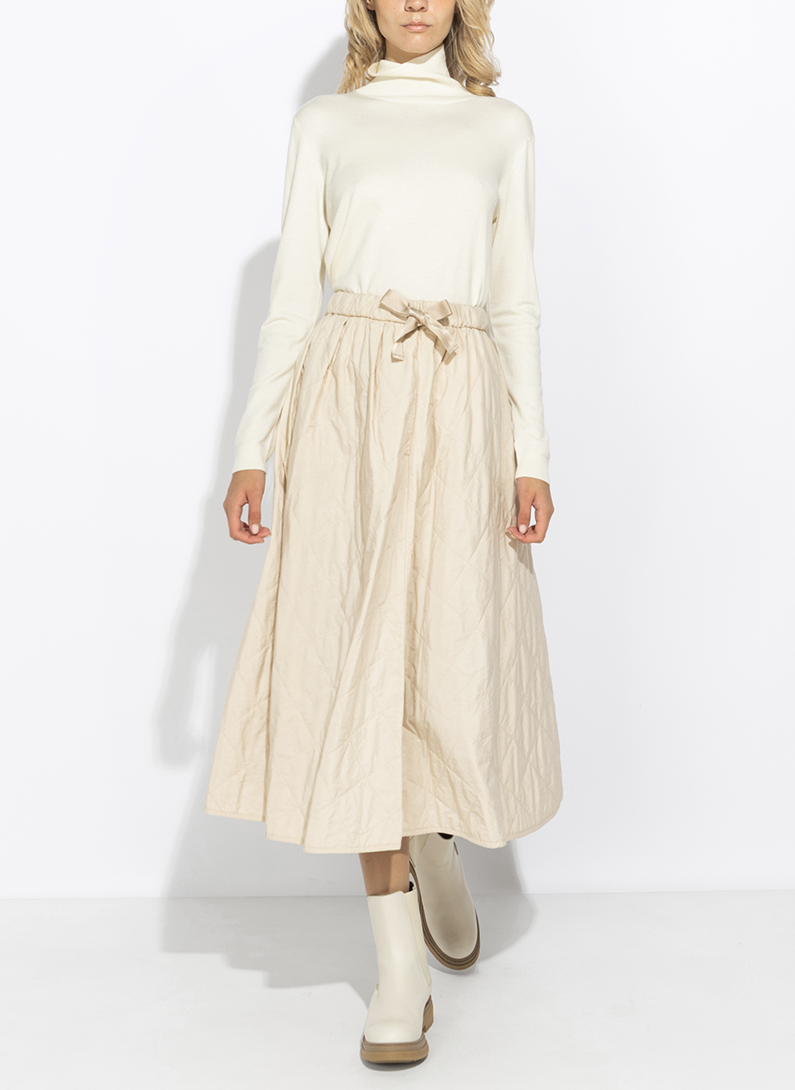 Weekend Max Mara Wkdbriose quilted midi skirt