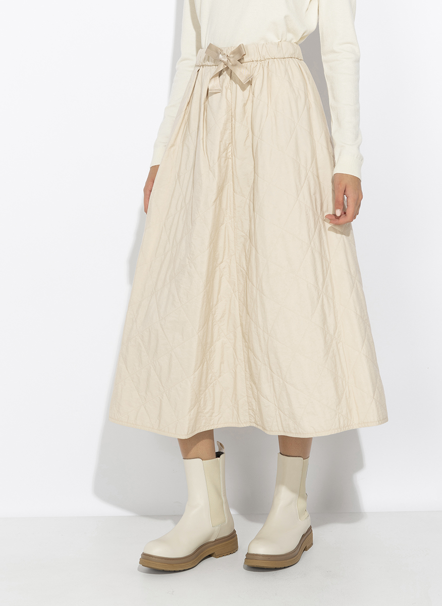 Weekend Max Mara Wkdbriose quilted midi skirt