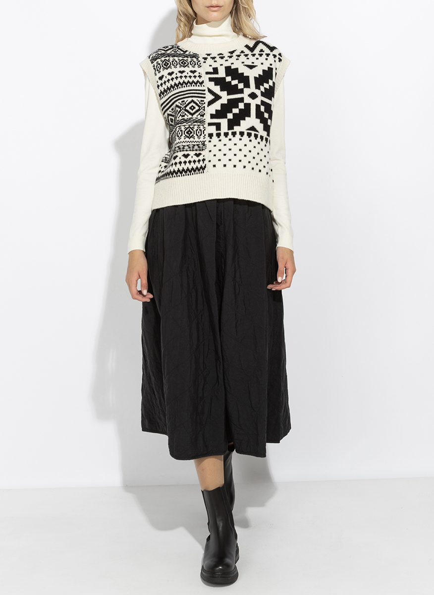 Weekend Max Mara Wkdbriose quilted midi skirt