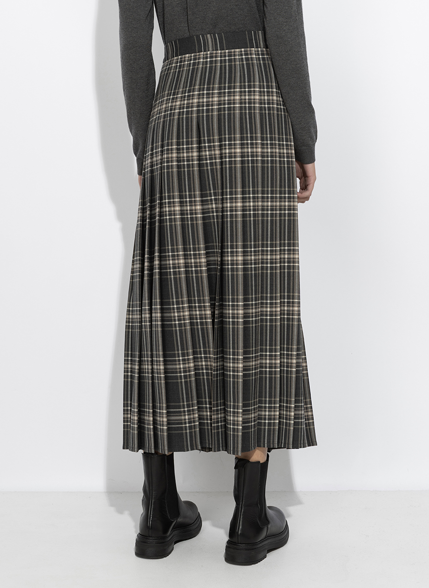 Weekend Max Mara Wkdprisma plaid wool skirt