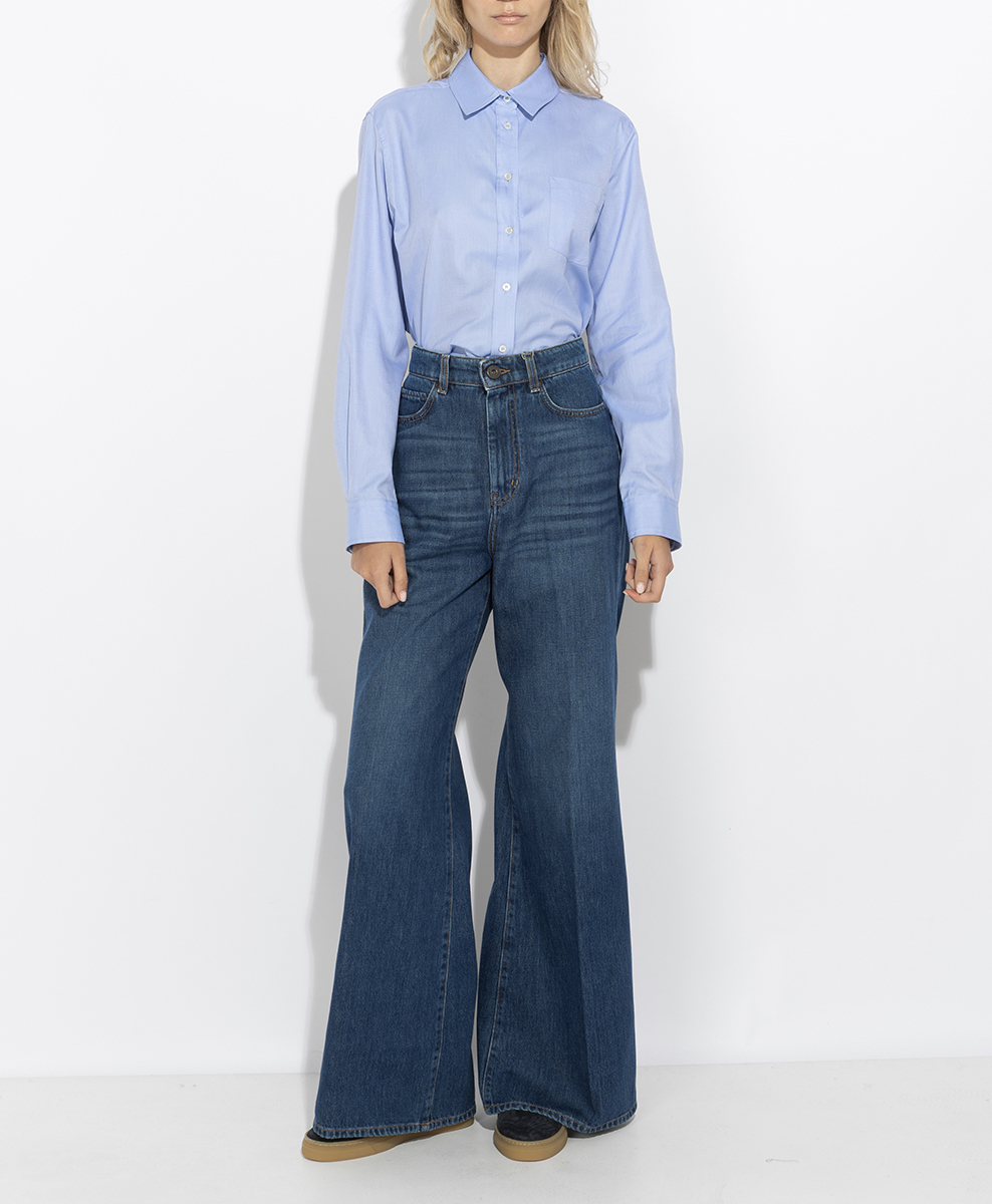 Памучна риза 'Oxford' Weekend Max Mara Wkdcobalto