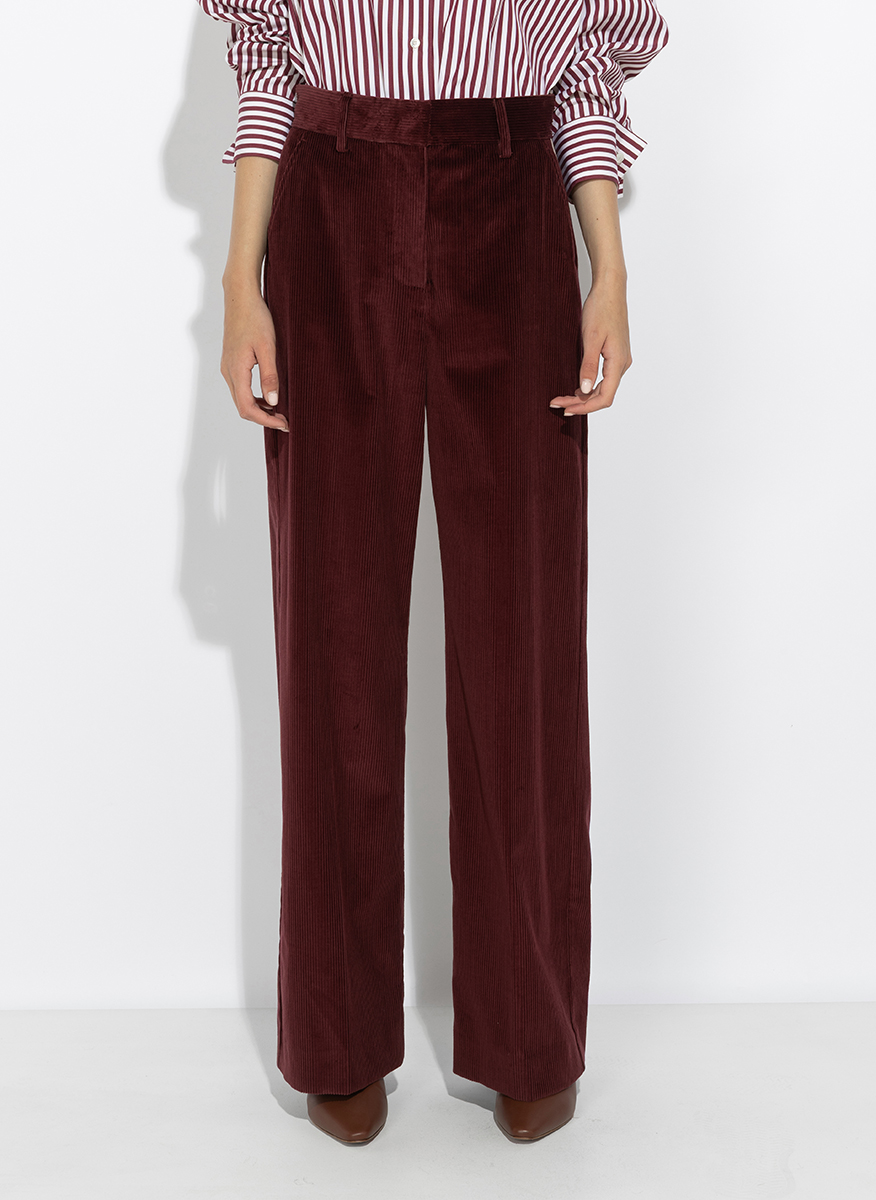 Панталон от рипсено кадифе Weekend Max Mara Wkdtania