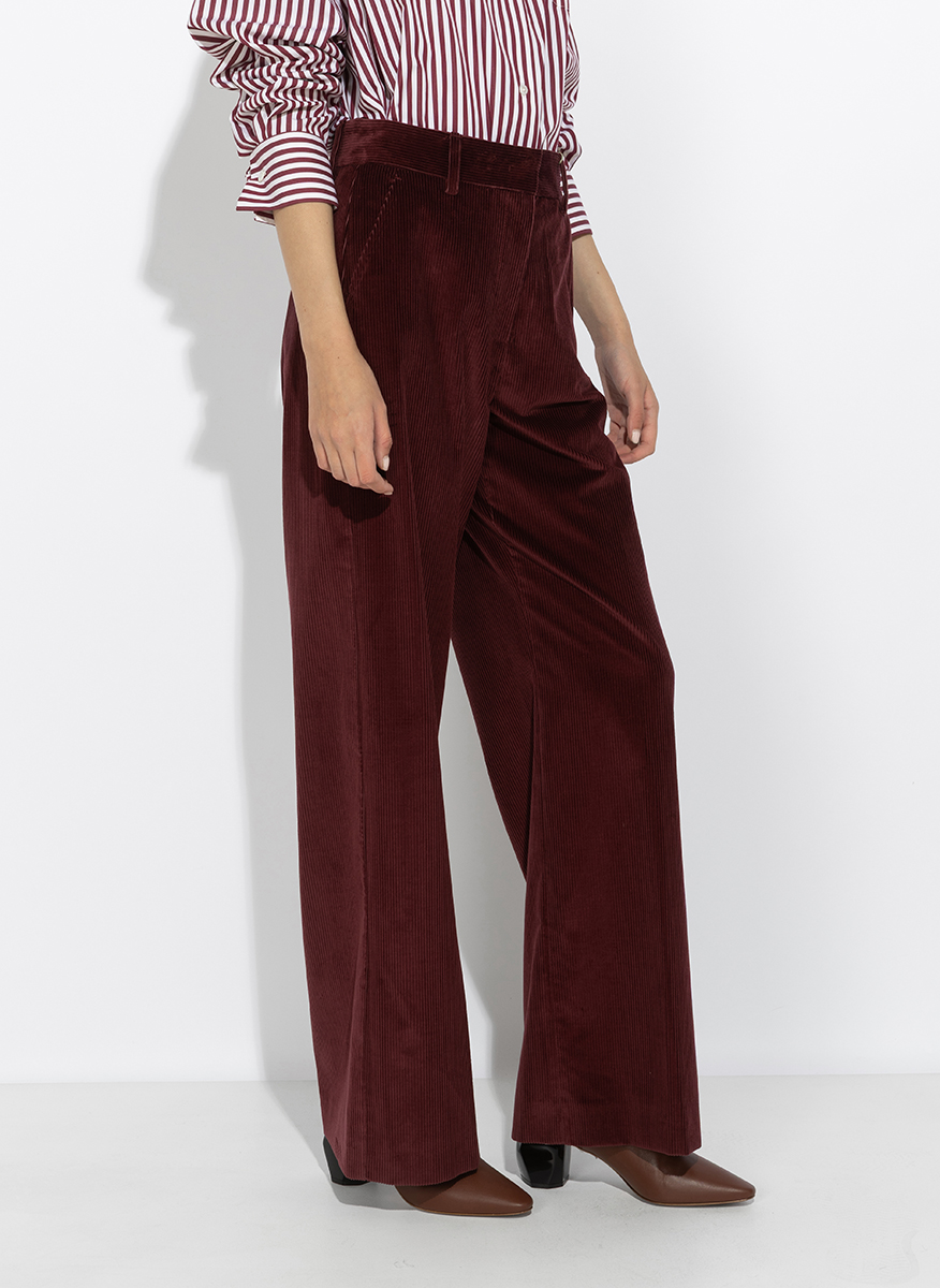 Панталон от рипсено кадифе Weekend Max Mara Wkdtania