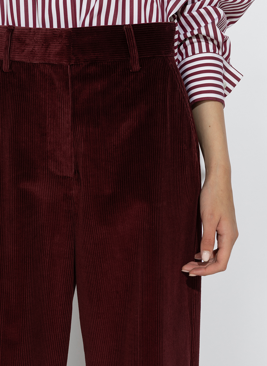 Панталон от рипсено кадифе Weekend Max Mara Wkdtania