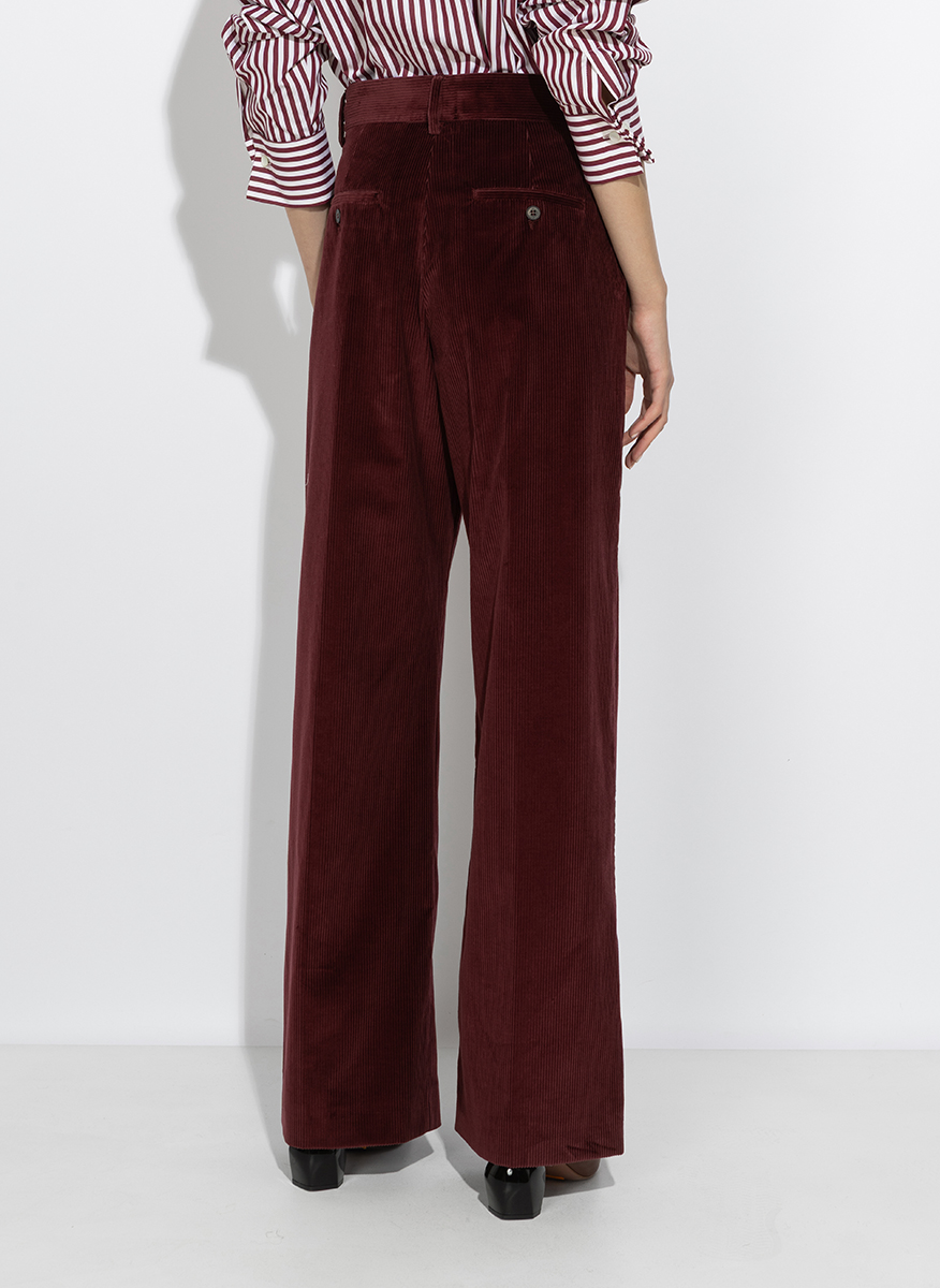 Панталон от рипсено кадифе Weekend Max Mara Wkdtania