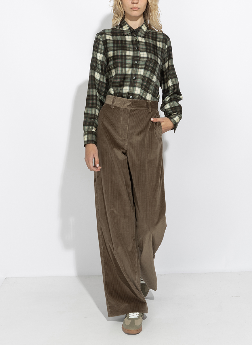 Панталон от рипсено кадифе Weekend Max Mara Wkdtania
