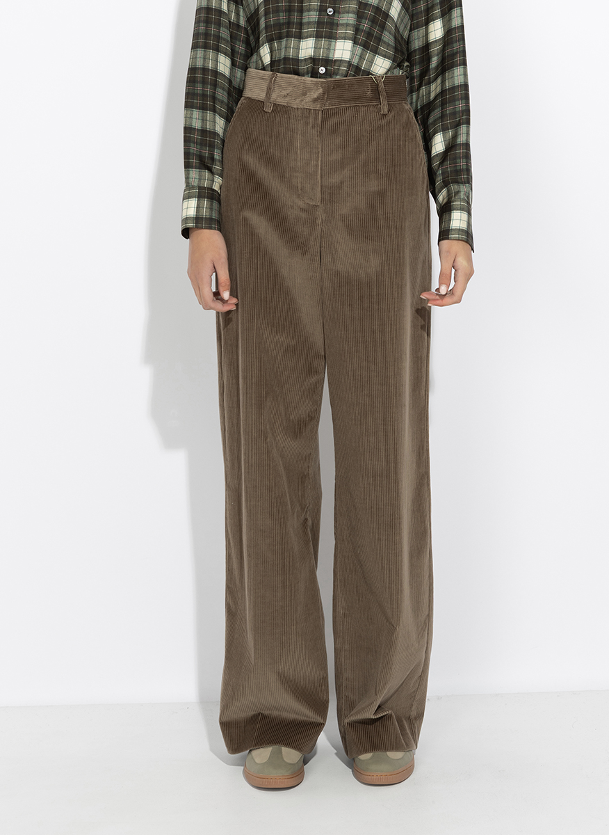 Панталон от рипсено кадифе Weekend Max Mara Wkdtania