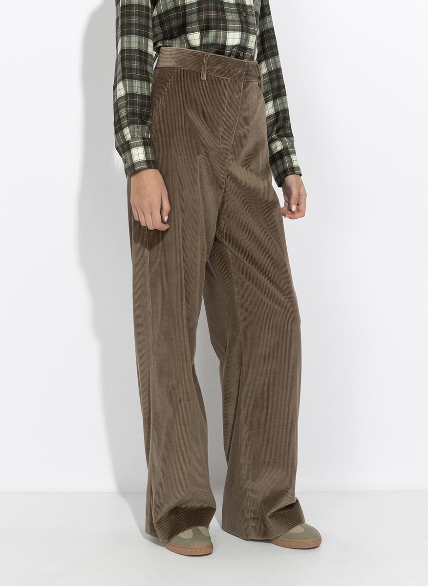 Панталон от рипсено кадифе Weekend Max Mara Wkdtania