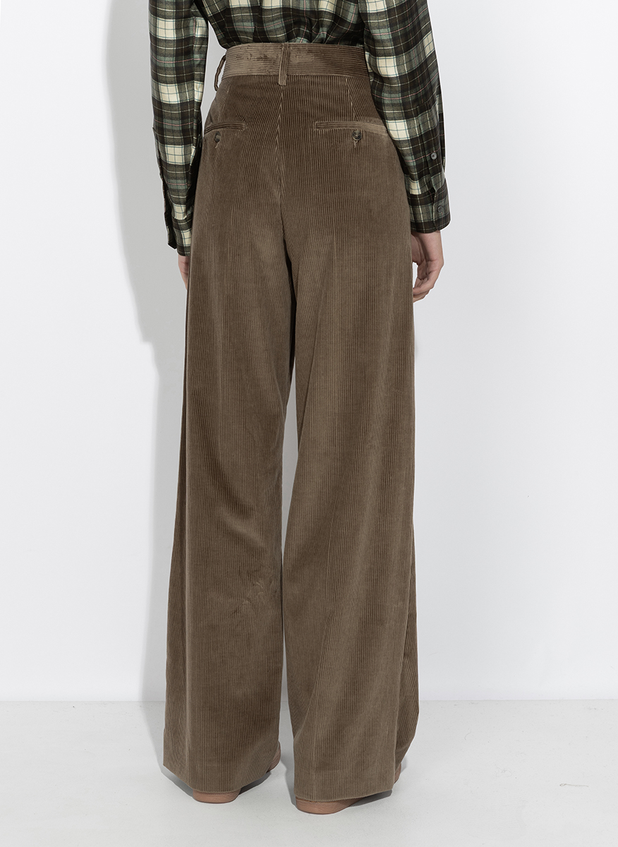 Панталон от рипсено кадифе Weekend Max Mara Wkdtania