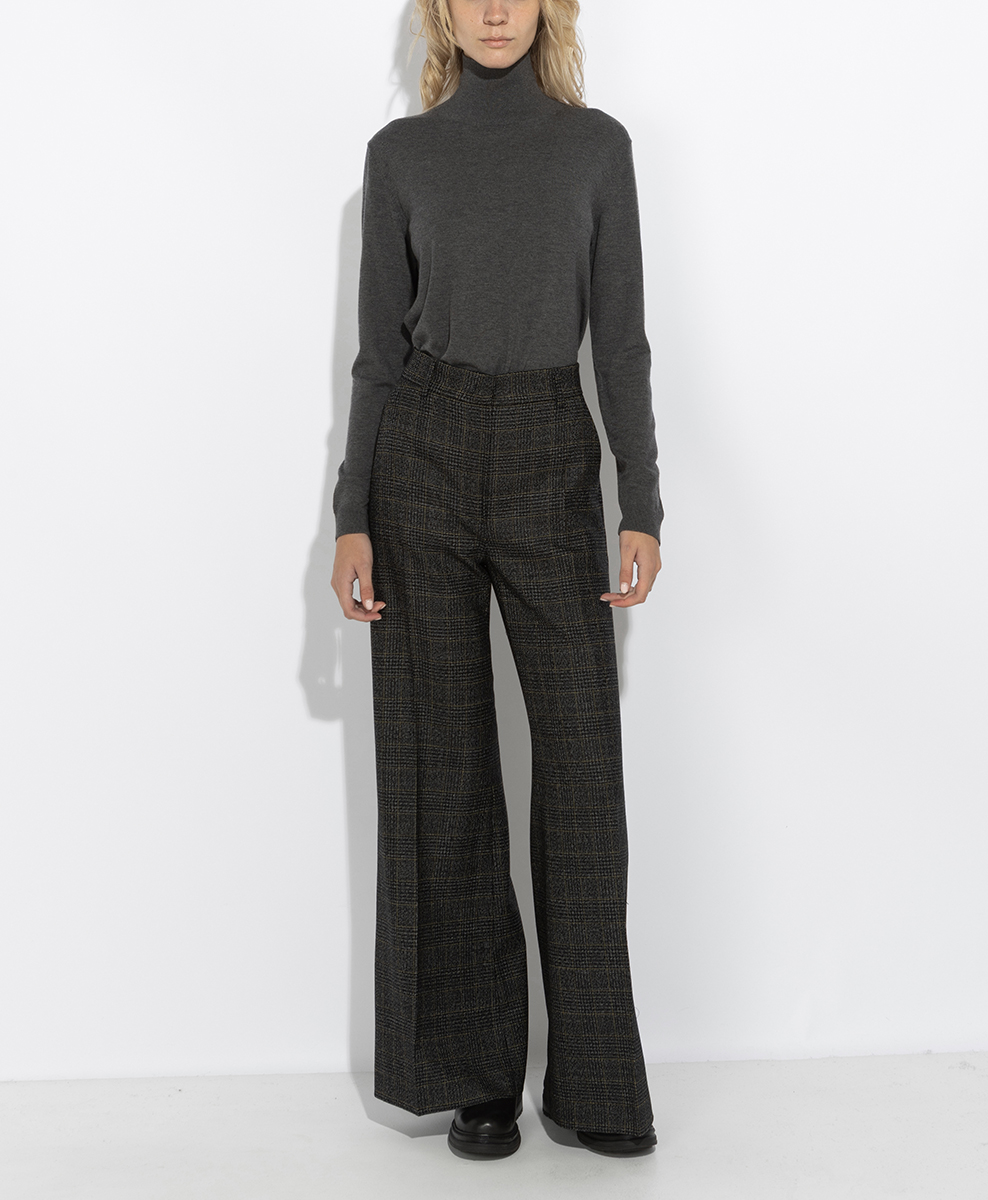 Панталон с кариран дизайн Weekend Max Mara Wkdpacca