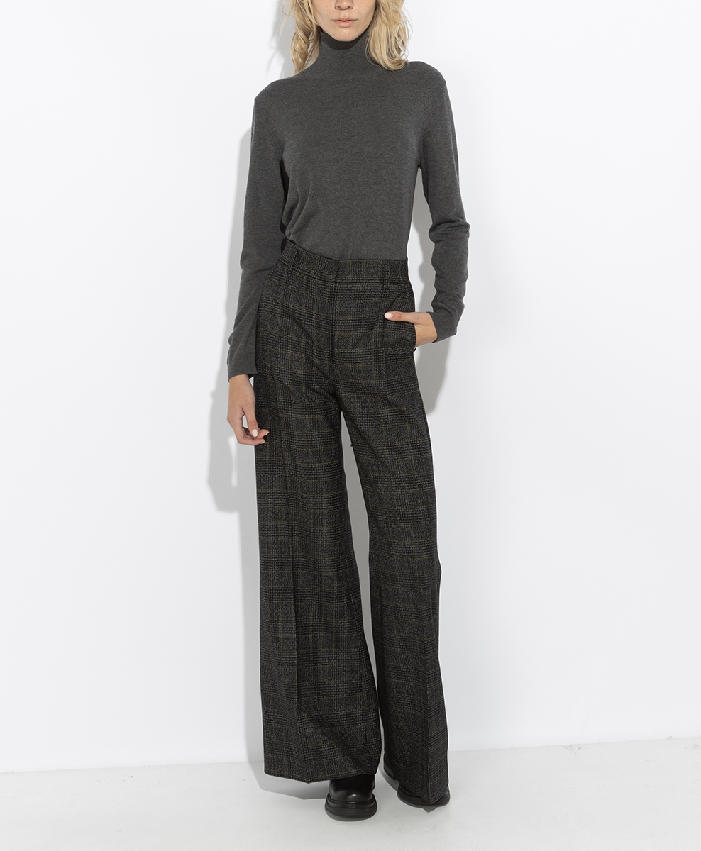 Панталон с кариран дизайн Weekend Max Mara Wkdpacca