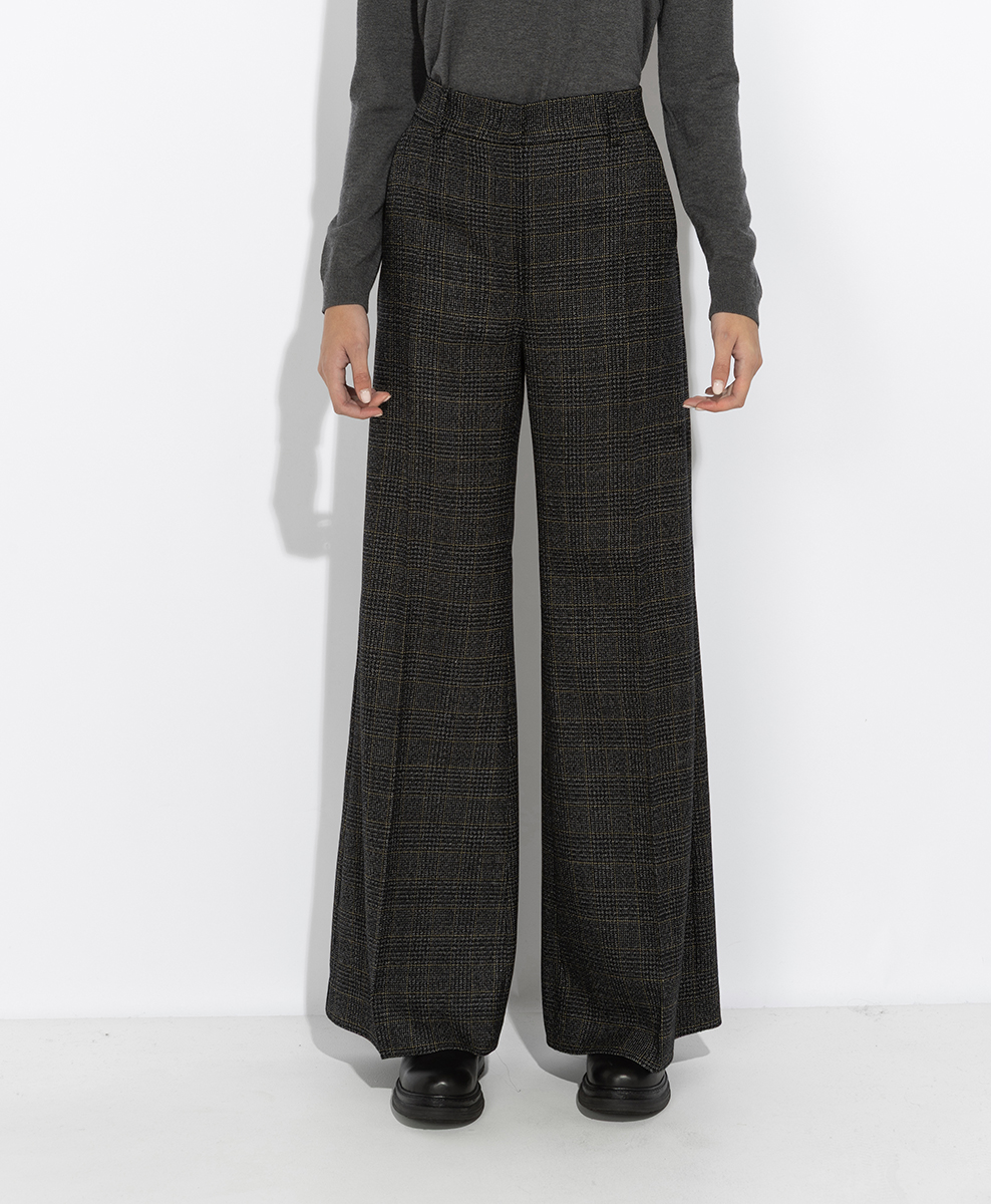 Панталон с кариран дизайн Weekend Max Mara Wkdpacca