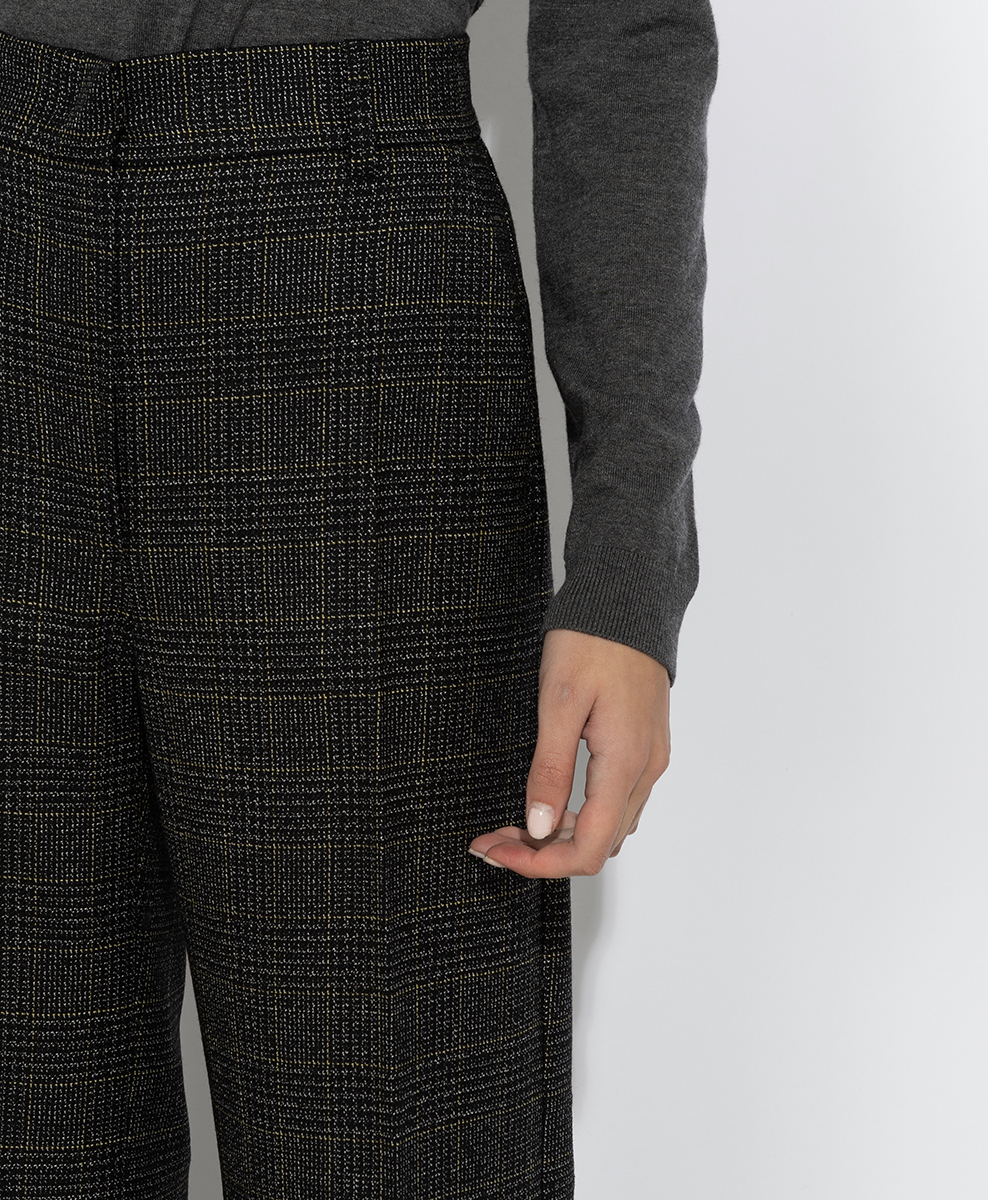 Панталон с кариран дизайн Weekend Max Mara Wkdpacca