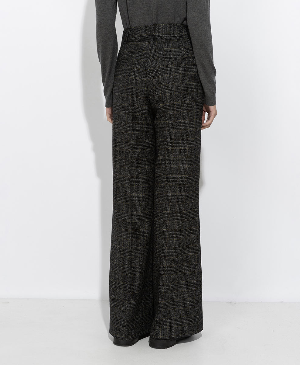 Панталон с кариран дизайн Weekend Max Mara Wkdpacca
