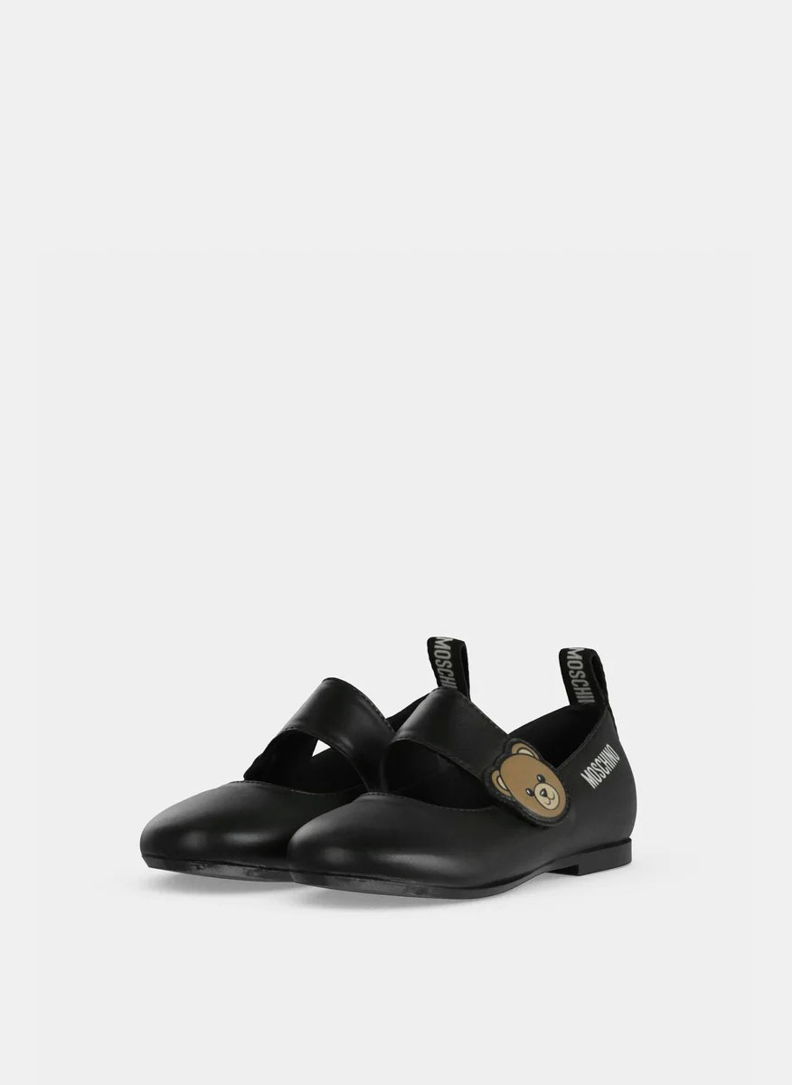Moschino Kids ballet flats with logo