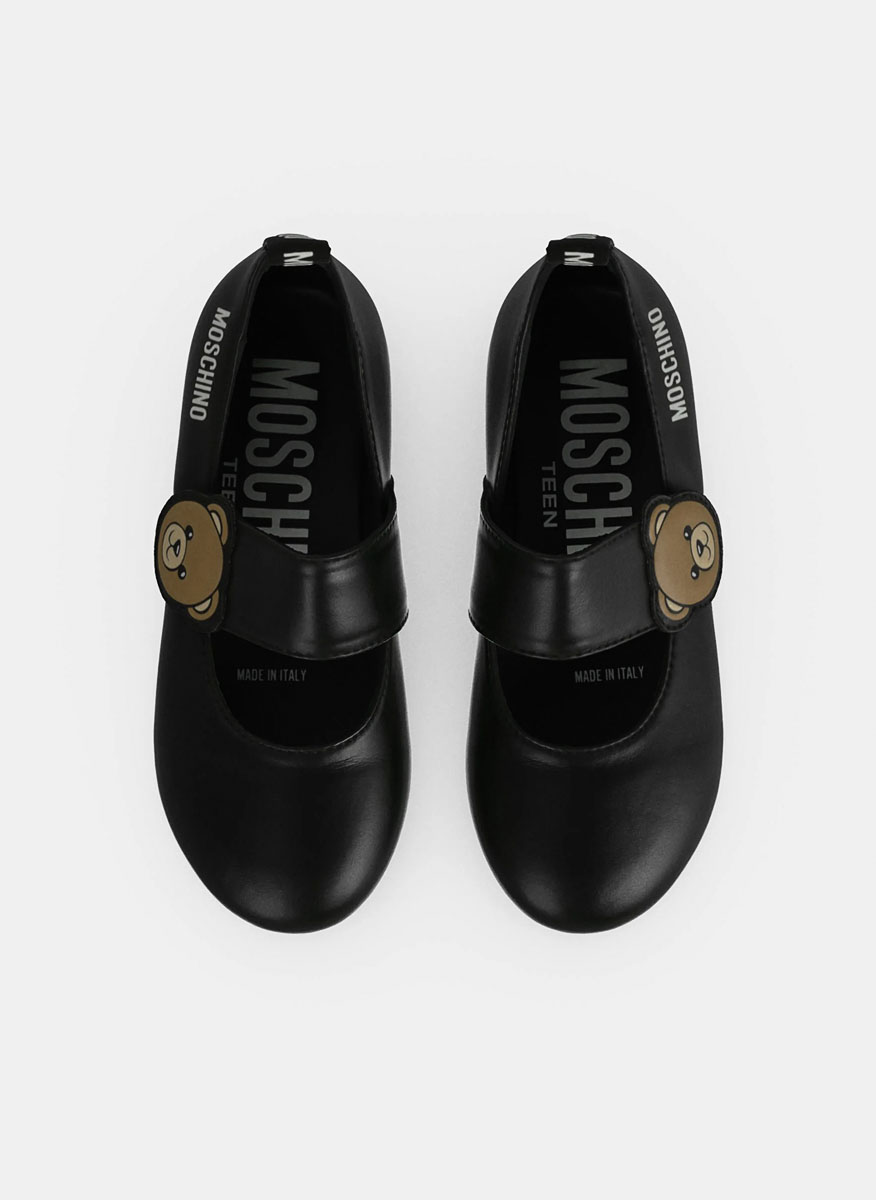 Moschino Kids ballet flats with logo