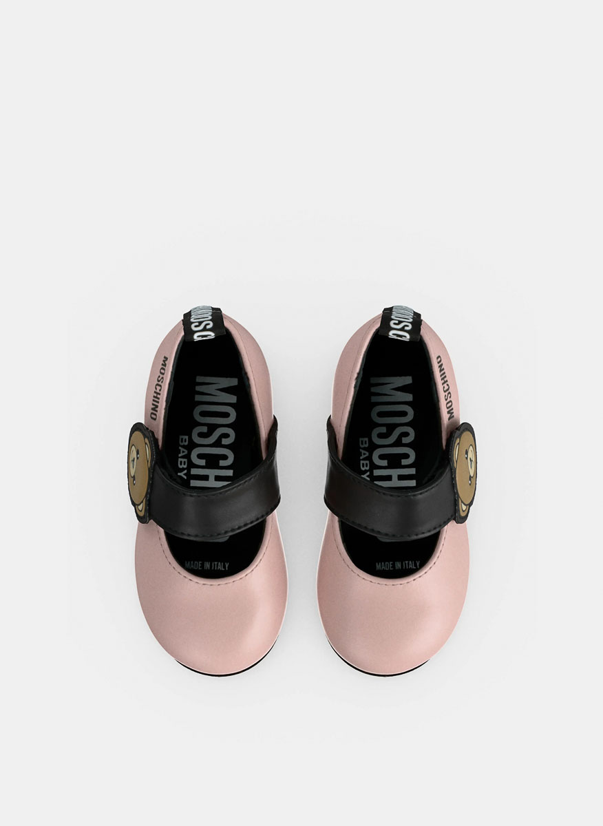 Moschino Kids ballet flats with logo