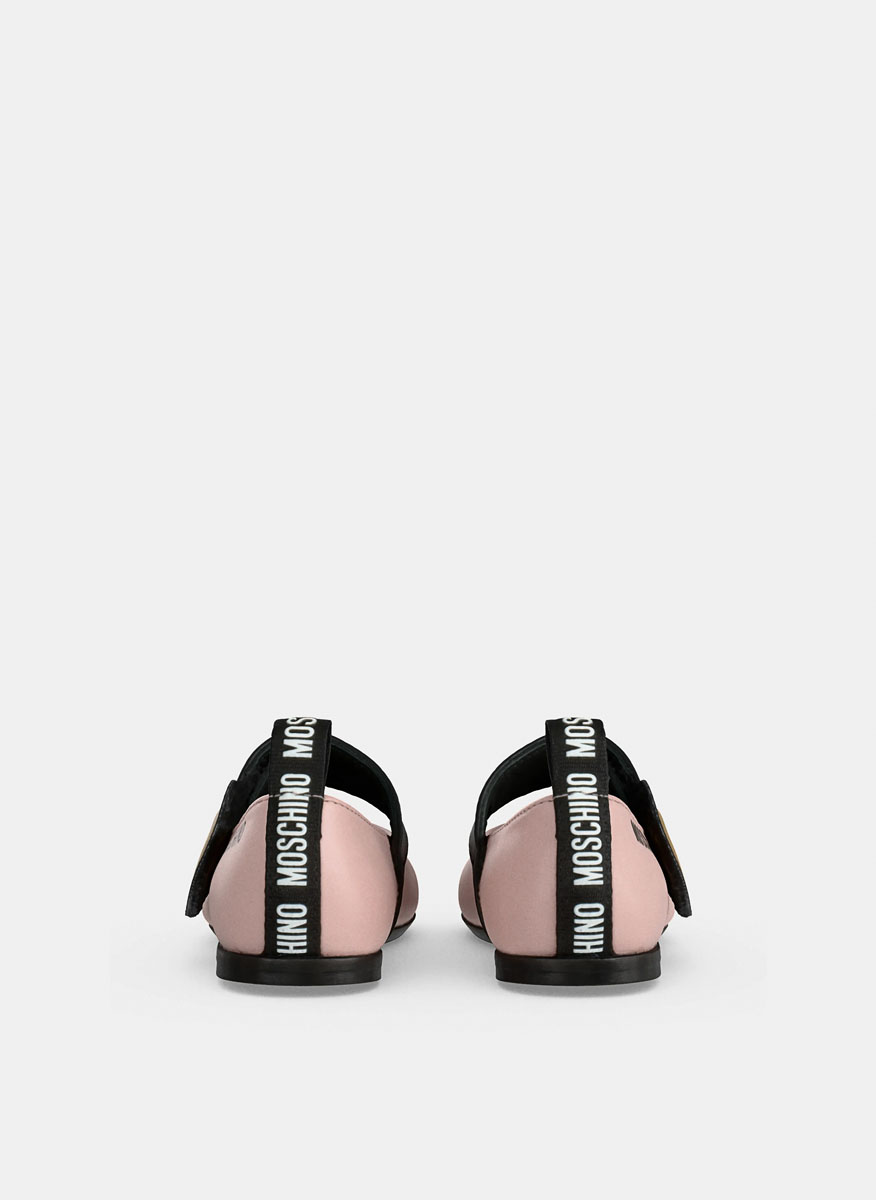 Moschino Kids ballet flats with logo