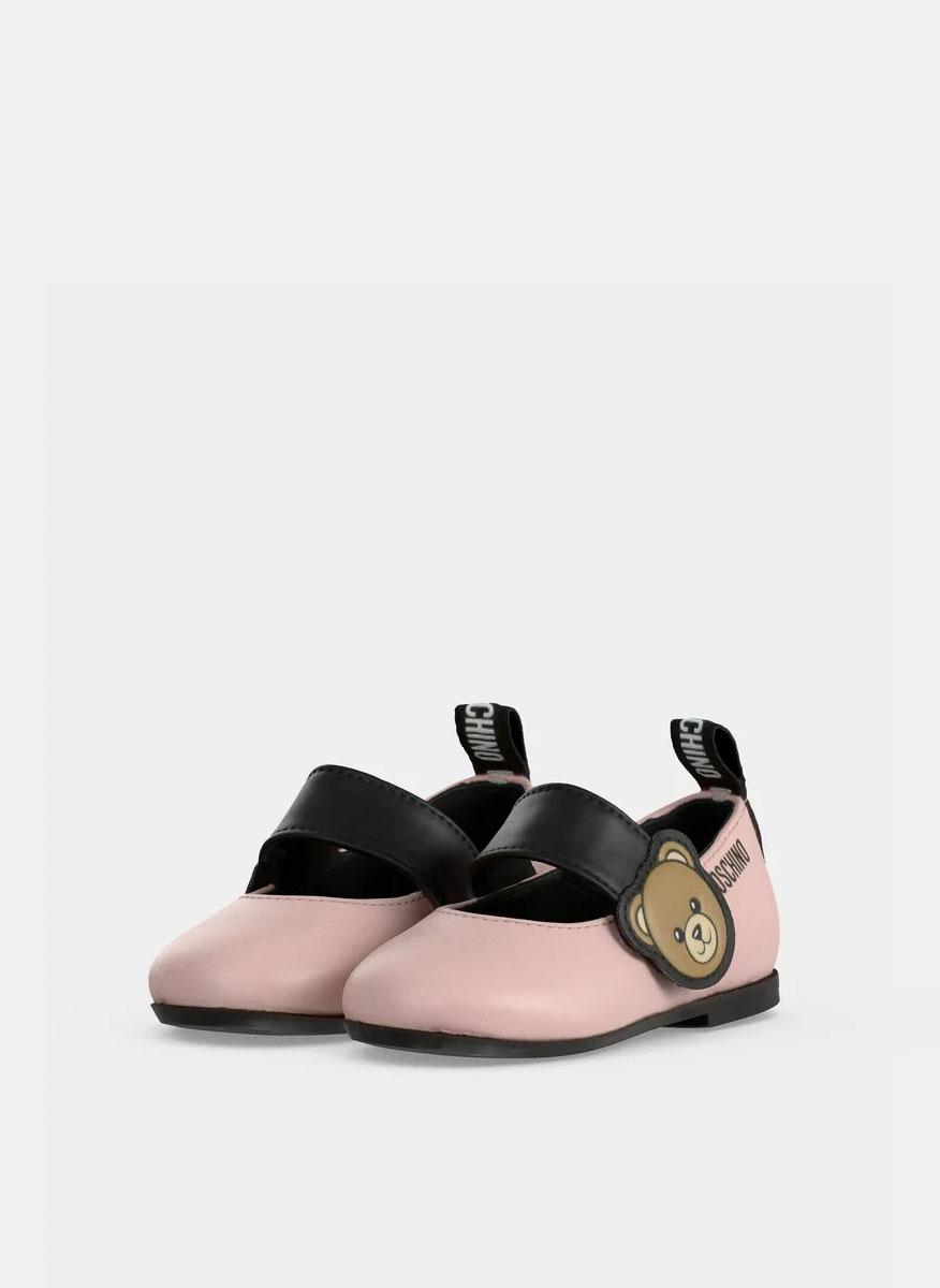 Moschino Kids ballet flats with logo