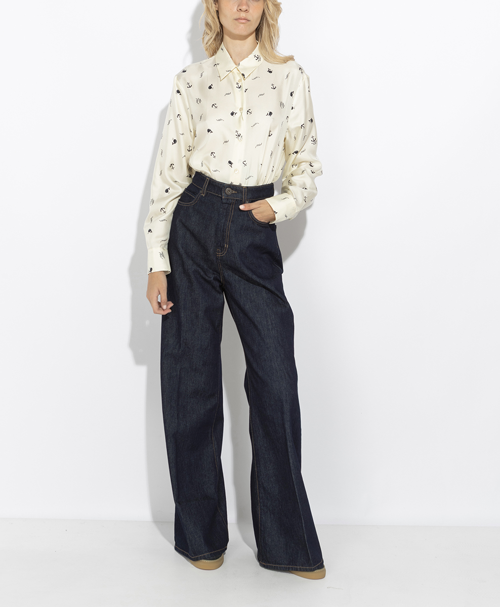 Деним 'Wide-leg' Weekend Max Mara Wkdsport