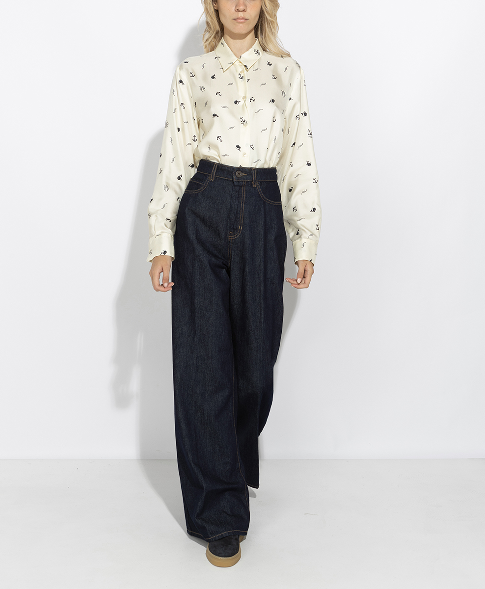 Деним 'Wide-leg' Weekend Max Mara Wkdsport