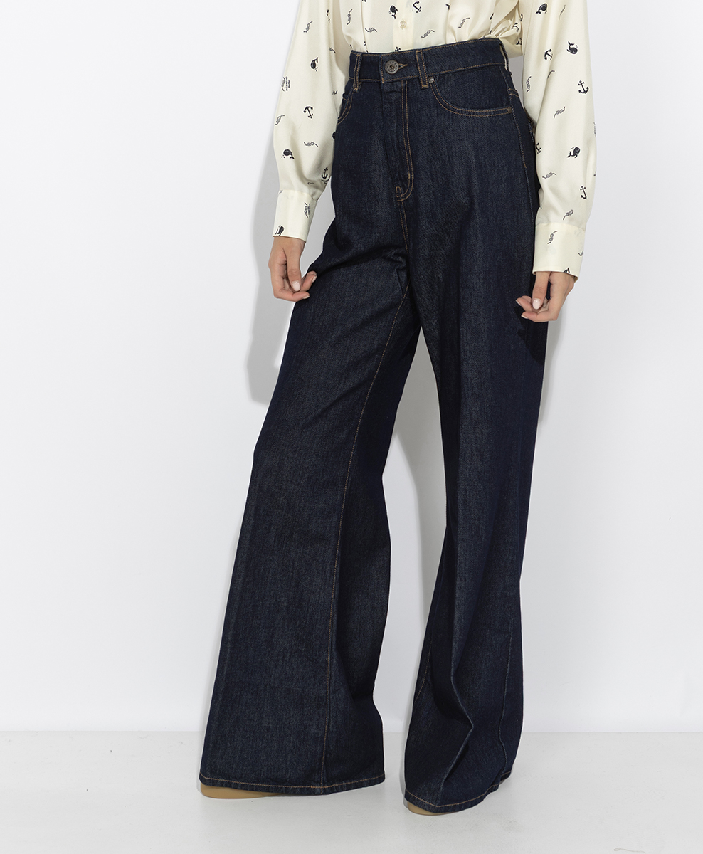 Деним 'Wide-leg' Weekend Max Mara Wkdsport