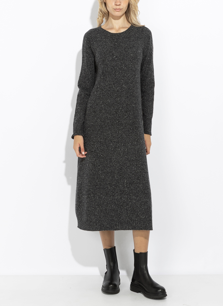 Дълга рокля с вълна и коприна Weekend Max Mara Wkdgoccia