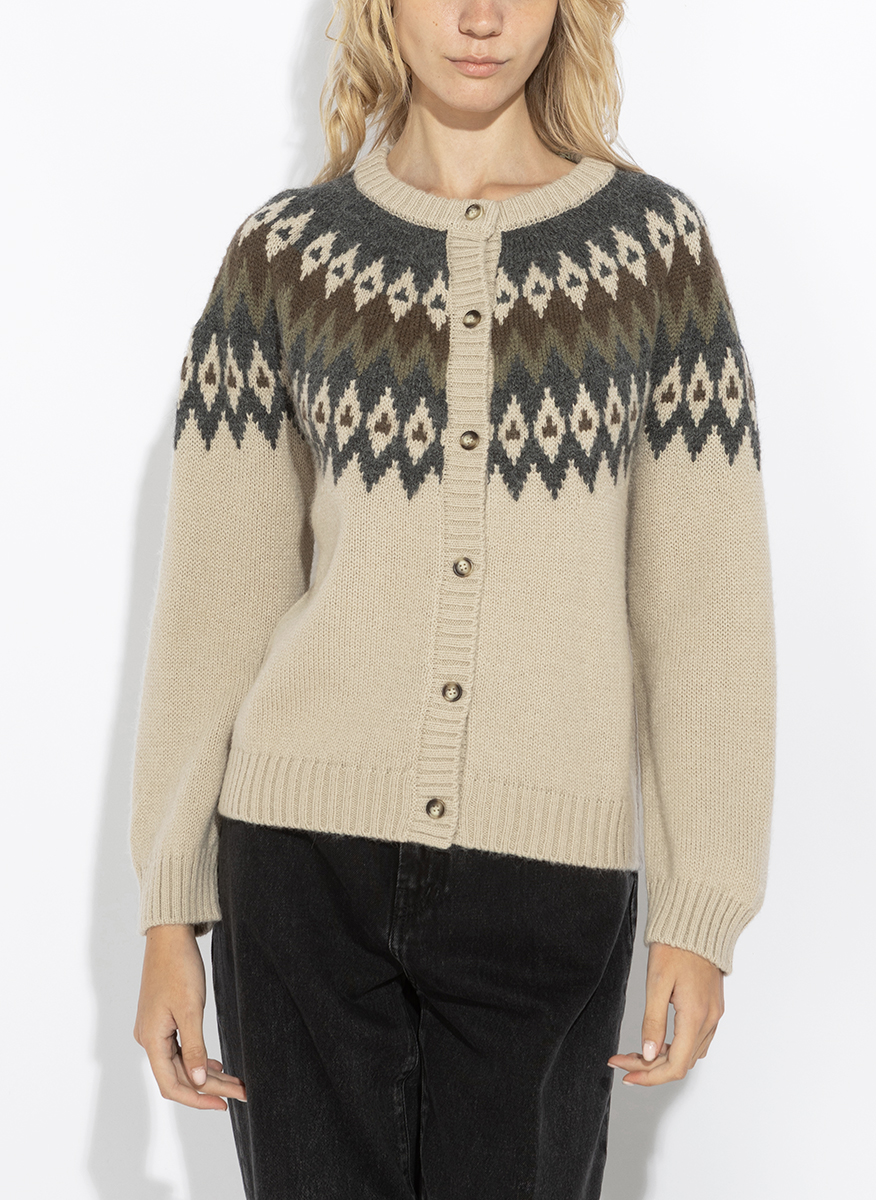 Жилетка от 'jacquard' дизайн с алпака Weekend Max Mara Wkdtarga