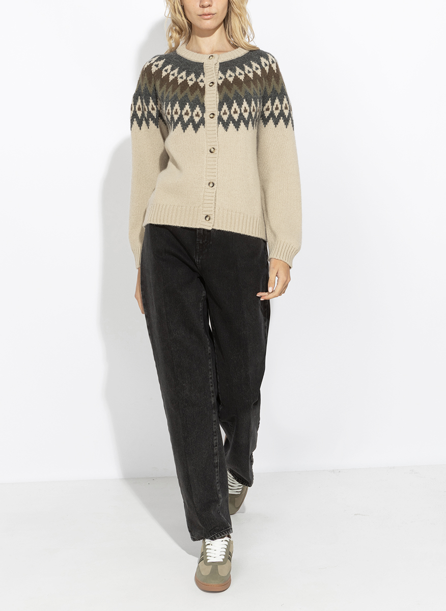 Жилетка от 'jacquard' дизайн с алпака Weekend Max Mara Wkdtarga