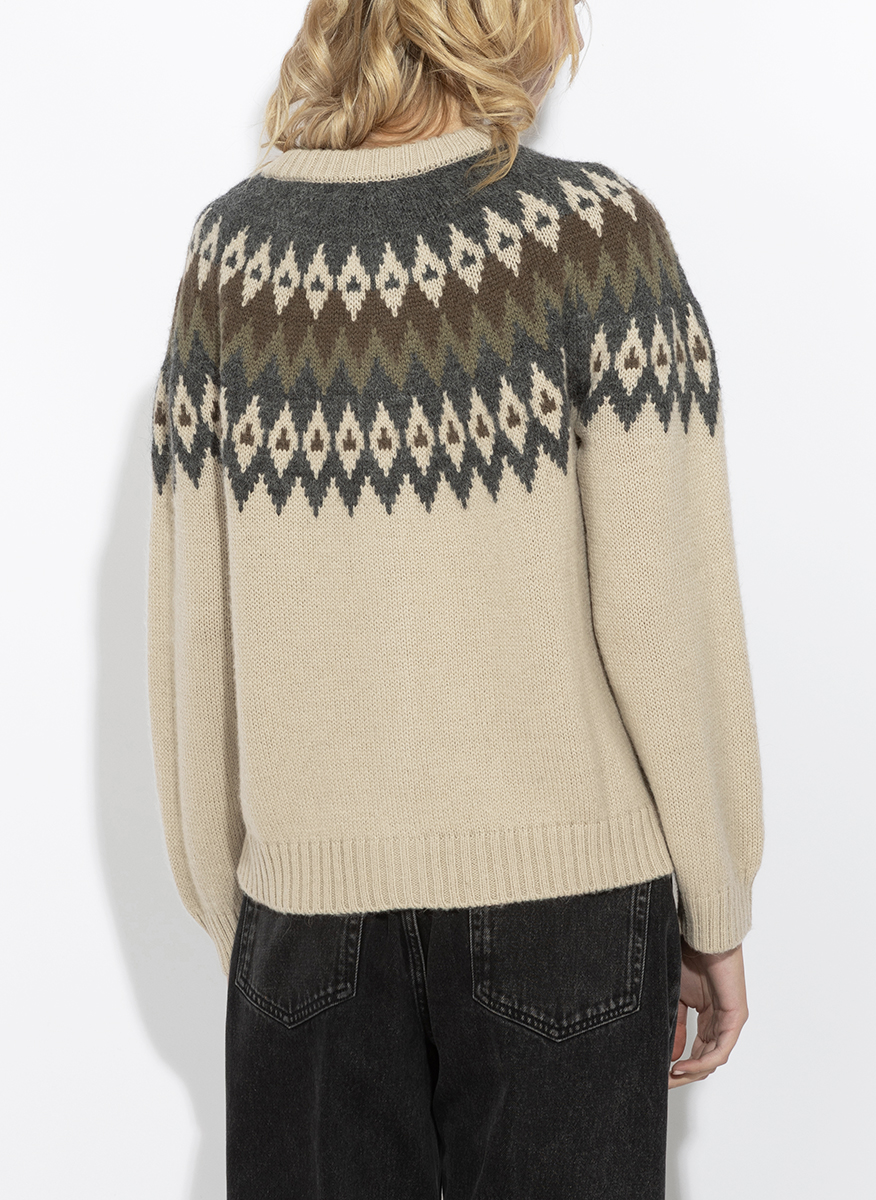 Жилетка от 'jacquard' дизайн с алпака Weekend Max Mara Wkdtarga