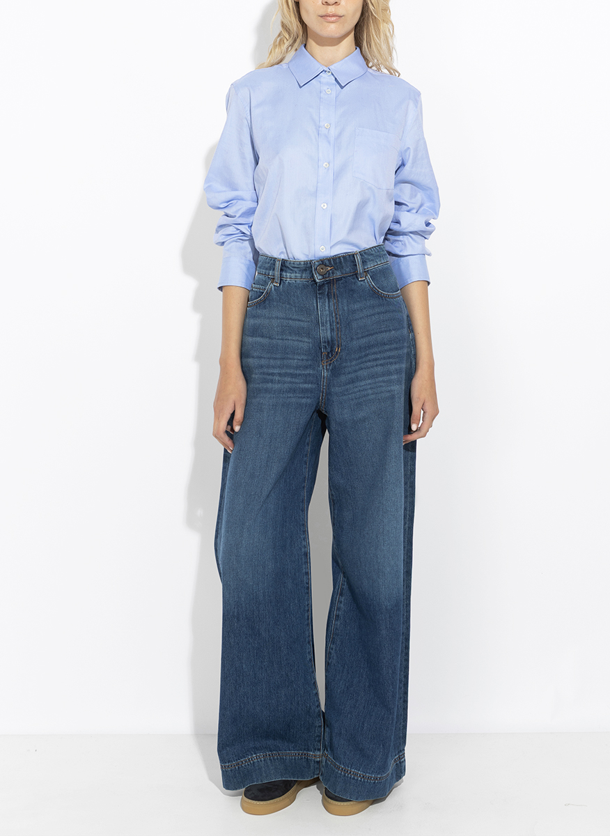 Деним 'Wide leg' Weekend Max Mara Wkdciro