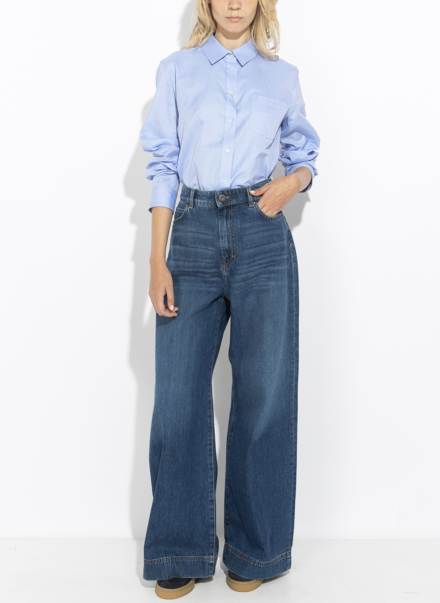 Деним 'Wide leg' Weekend Max Mara Wkdciro