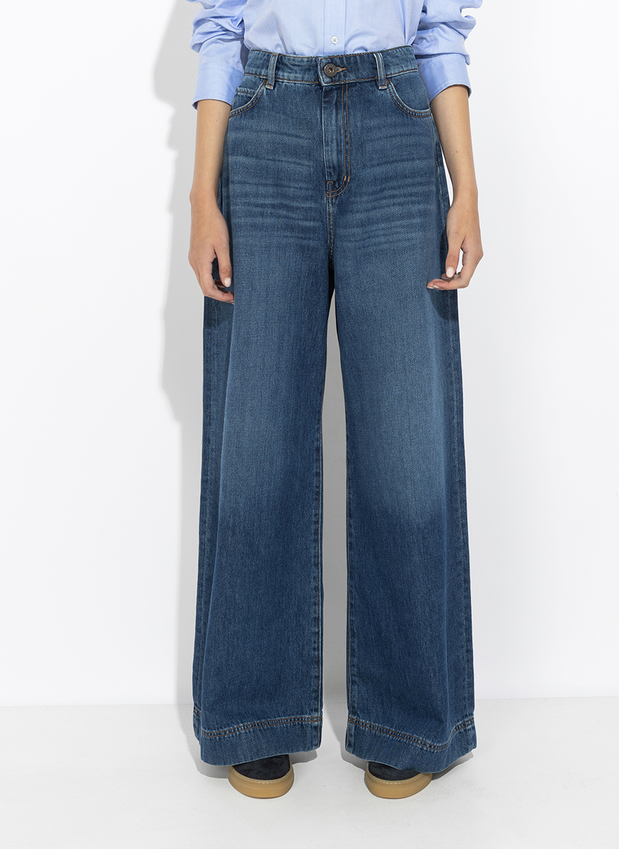 Деним 'Wide leg' Weekend Max Mara Wkdciro