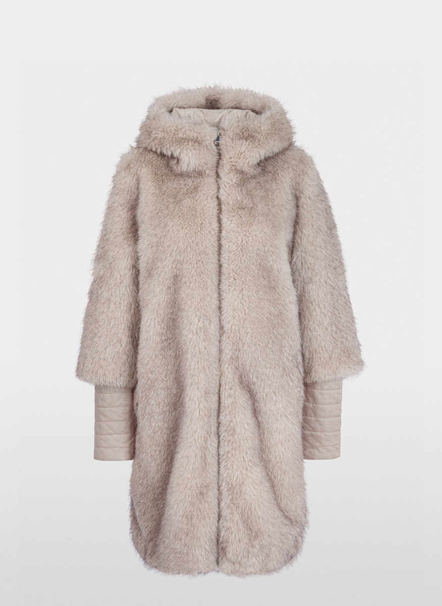 Палто с капитониран мотив 'Faux fur' Marc Cain Additions