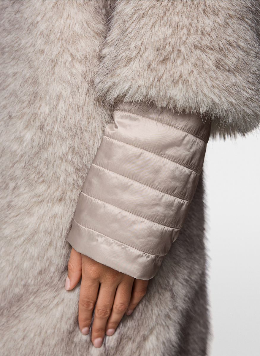 Палто с капитониран мотив 'Faux fur' Marc Cain Additions
