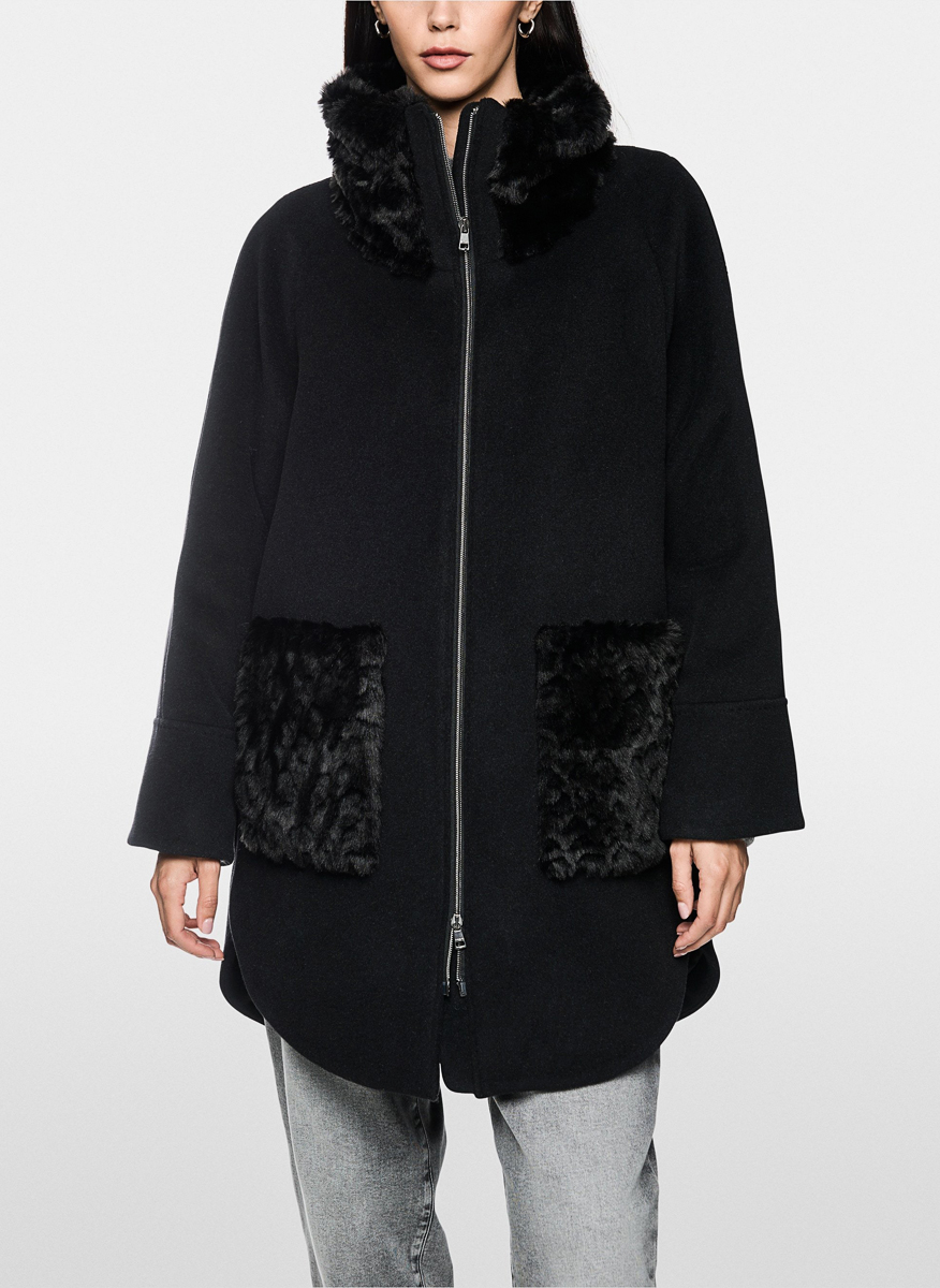Marc Cain Additions alpaca blend coat