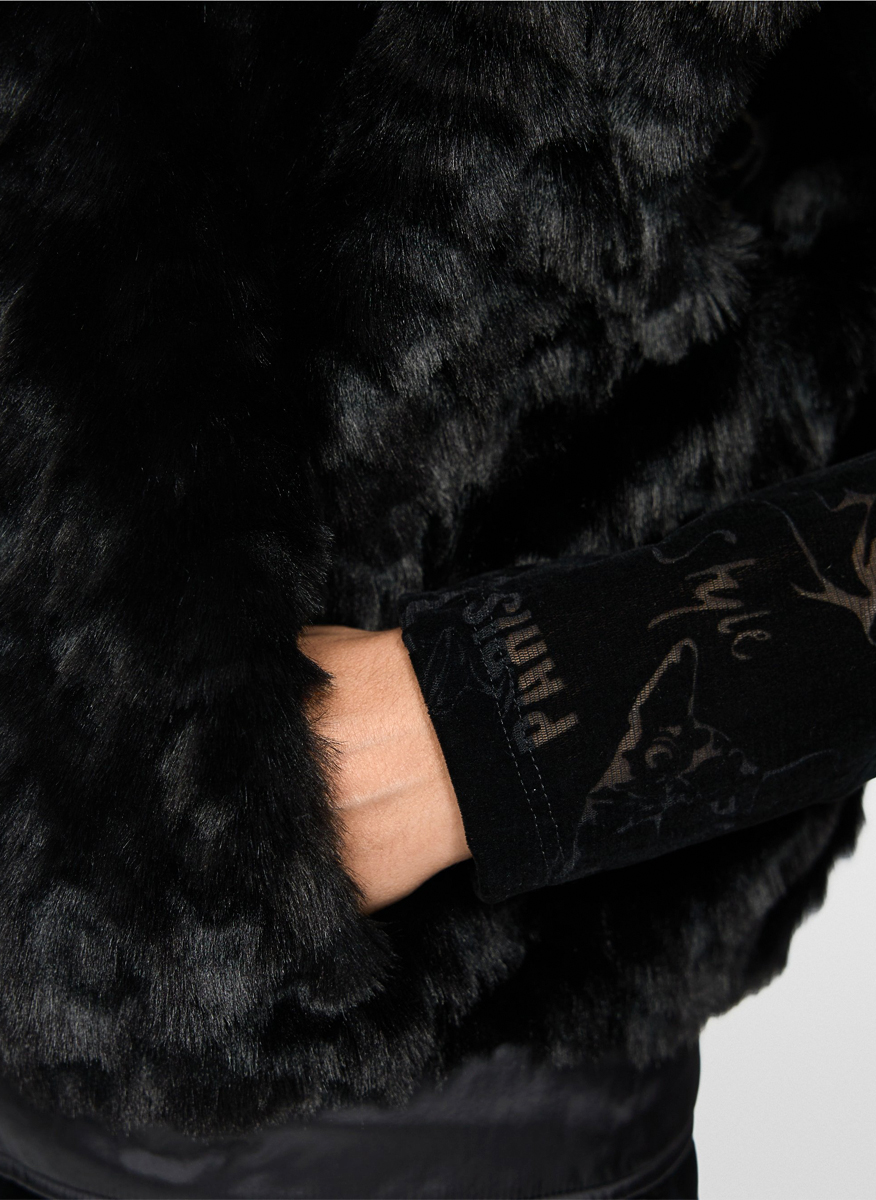 Елек с качулка 'Faux fur' Marc Cain Additions