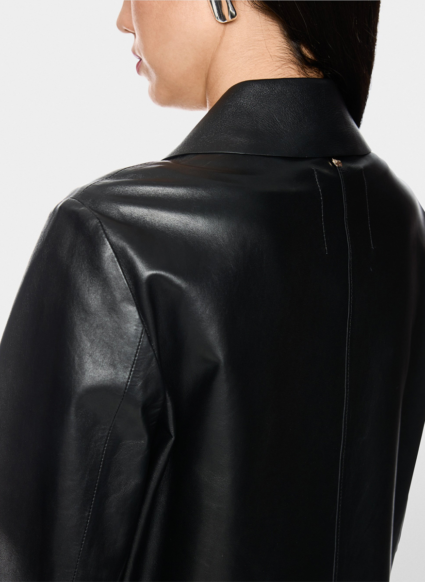 Кожено яке със скъсена дължина Marc Cain Collections