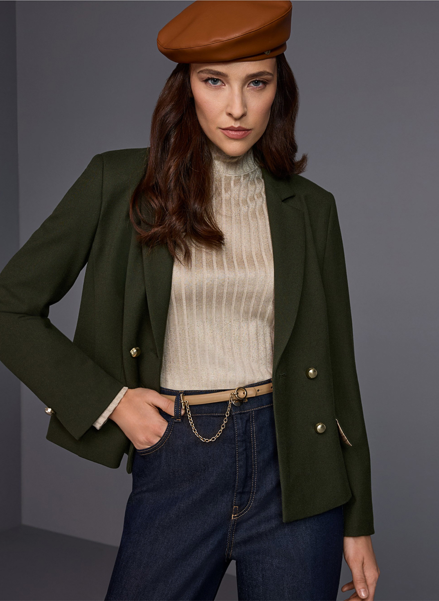 Двуредно сако 'Feminine silhouette' Marc Cain Collections