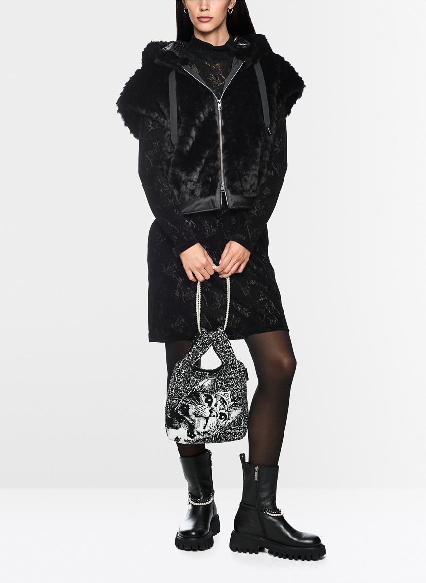 Елек с качулка 'Faux fur' Marc Cain Additions
