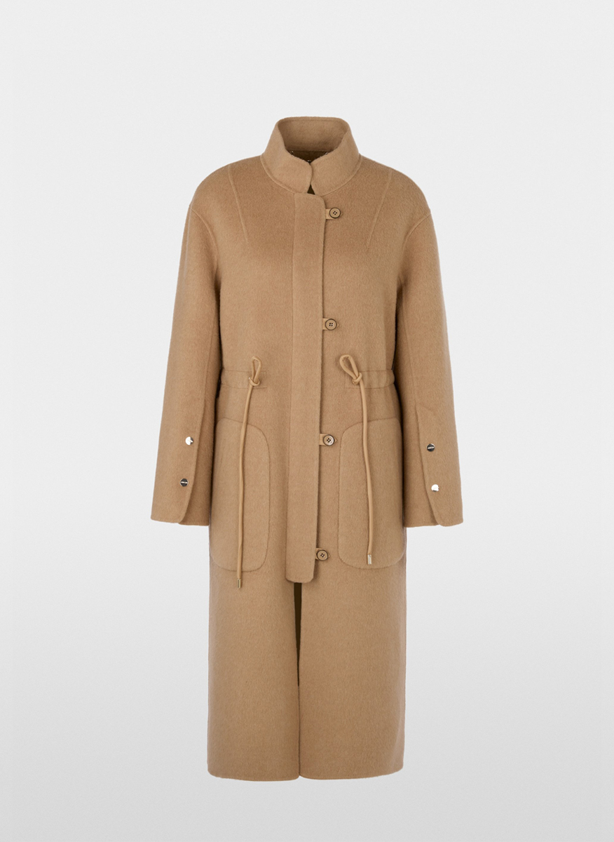 Палто от вълна и коприна с връзки Marc Cain Collections