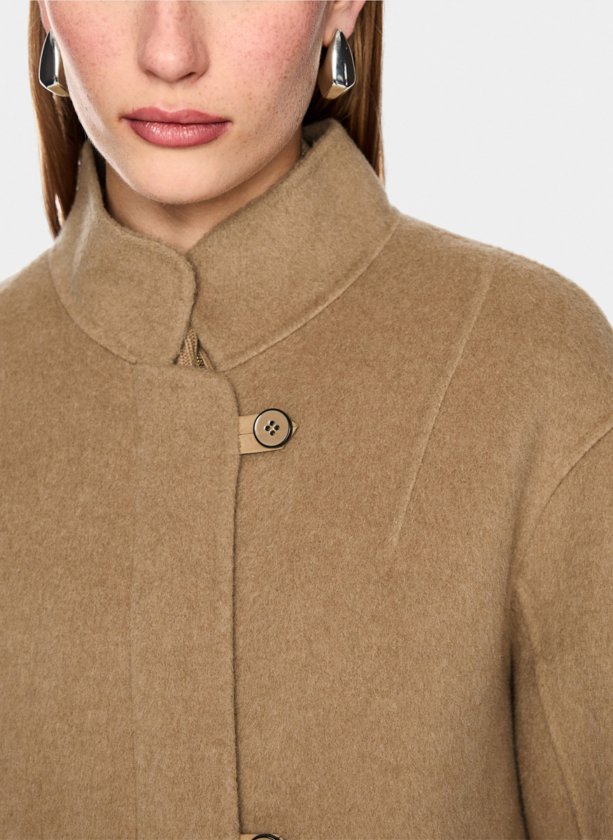 Палто от вълна и коприна с връзки Marc Cain Collections