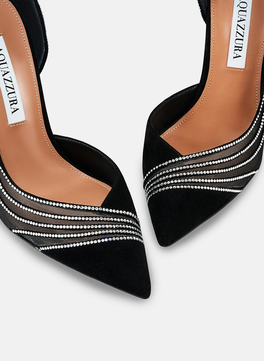 Велурени обувки на ток 'Dream Girl' Aquazzura